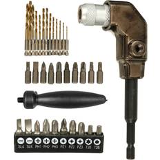 Greenzech B: Electric drill corner device with bit and drill 90 Degree Bit Right Angle Driver Electric Screwdriver Drill Turning Device Angle Adapter Bit Corner Screwdriver Corner