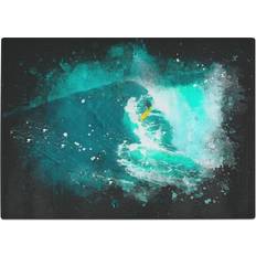 East Urban Home Tempered Glass Surfing Chopping Board