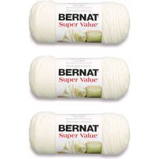 Bernat Bernat Super Value Yarn, 3 Pack, Natural 3 Count