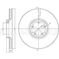 Metelli 23-0702 Bremsscheiben