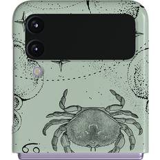 Burga Cancer Samsung Galaxy Z Flip 4 Case, Snap Turquoise