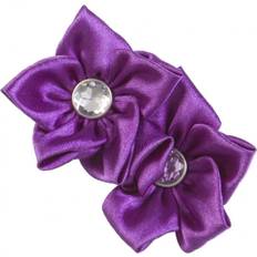 Purple DIY Simplicity Satin Flower Patch Motif Purple each