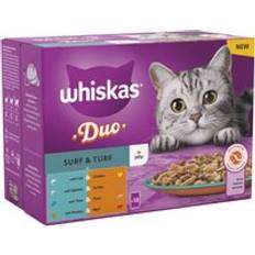 Whiskas Cats Pets Whiskas 1+ Duo Surf & Turf Jelly