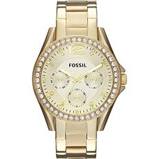 Fossil Fossil Riley Multifunction Watch, Color: Gold Glitz Model: ES3203