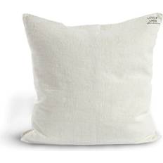 Lovely Linen Kuddöverdrag Lovely Linen tvättat Kuddöverdrag Beige, Vit (50x50cm)