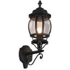 Trio Lighting Elvo Outdoor Matt Black Wall light