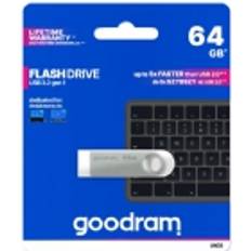 GOODRAM Pendrive UNO3 64GB USB 3.2 Gen1 srebrny, USB Stick, Silber