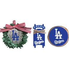 The Memory Company Los Angeles Dodgers Three-Pack Wreath, Circle