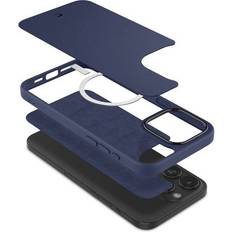 Spigen handyhülle für iphone 15 pro max schutzhülle hülle magnet case cover Blau 0.2 kg