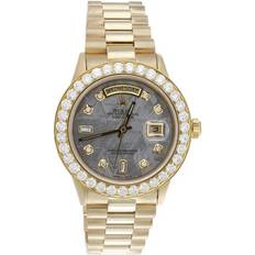 Rolex Watches Rolex President Day-Date 18038 Diamond 18K Gold 36mm Meteorite 4.18 CT