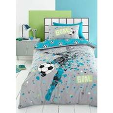 Bedlam Football Goal Duvet Cover Grey