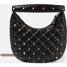 Valentino Garavani Schultertasche Rockstud Spike Mini aus Leder Schwarz Einheitsgröße