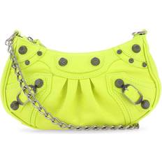 Balenciaga Laukut Balenciaga Fluo Yellow Leather Le Cagole Mini Handbag