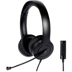 Monoprice WFH 3.5mm USB Wired On-Ear Web Meeting Headset