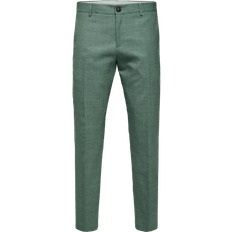 Oasis Slim Fit Suit Trousers - Light Green Melange