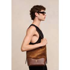 Unisex Beuteltaschen Ami Paris Paname Paname Bucket Bag Brown Unisex One Size