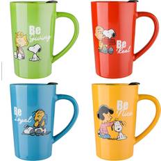 Peanuts Peanuts Gentle Reminders Cup w/Lid, Stoneware 4