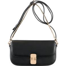 A.P.C. Pochette Grace Chaine Leder Schwarz black