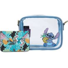 Lilo & Stitch Clear Crossbody Bag and Wallet blue