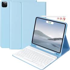 TQQ iPad pro 12.9 case with Keyboard 5th Generation 2021, Case iPad Pro 12.9