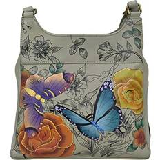 Anna by Anuschka Anna by Anuschka Triple Compartment Satchel, Floral Paradise Taupe