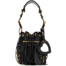 Ruskind Bucket Bags Balenciaga Black Leather Le Cagole Xs Bucket Bag
