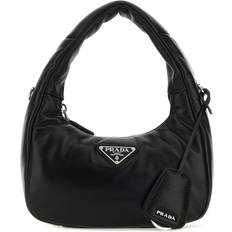 Prada Black Nappa Leather Mini Soft Handbag