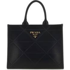 Prada Black Leather Shopping Bag