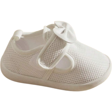 Girls - White Low Top Shoes Shein Cozy Cub Baby Girls Bow Decor Mesh Mary Jane Flats For Outdoor