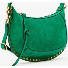 Isabel Marant Oskan Moon Small suede shoulder bag green One size fits all