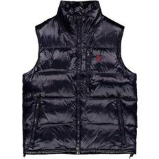 Polo Ralph Lauren Man Vests Polo Ralph Lauren The Gorham Utility Glossed Down Gilet - Collection Navy