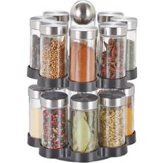 Relaxdays Rotating Spice Rack with 16 Jars