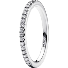 Lucido Anelli Pandora Sparkling Band Ring - Silver/Transparent