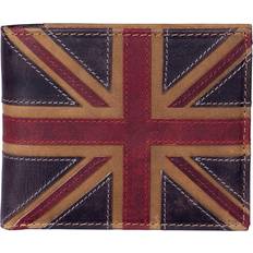 Mala Leather RFID Blocking Union Jack Wallet Brown