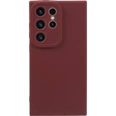 MAULUND Samsung Galaxy S24 Ultra Mat Fleksibel Plastik Bagside Cover Rød