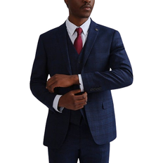 Elastane/Lycra/Spandex - Men Suits Ted Baker Munro Check Slim Fit Suit Jacket - Navy