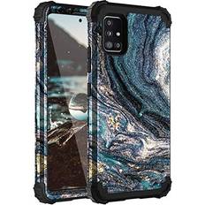 Casewind Samsung A51 5G Case, Casewind Samsung Galaxy A51 5G Case Marble 3 in 1 Heavy Duty Hard PC & Soft Silicone Hybrid Design Shockproof Anti-Scratch Rugged Bumper Protective Phone Case for Galaxy A51 5G