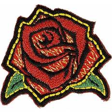 Rosa Tygmärken & Laglappar Stephanoise Stephanoise Rose Iron On Patch Motif each