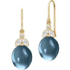 Julie Sandlau Tasha Earrings - Gold/Blue/Transparent