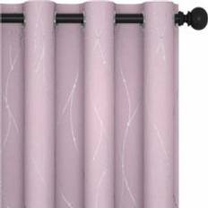 Gardiner & Tillbehör Deconovo Verdunklungsvorhang Gardine Set,140x290 cmBreitexHöhe x