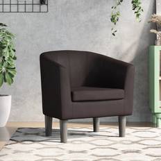 Marrón Sillones Homie Clubsessel Braun Kunstleder Sessel