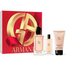 Giorgio Armani Women Gift Boxes Giorgio Armani Sì Gift Set EdP 100ml + EdP 15ml + Body Lotion 50ml