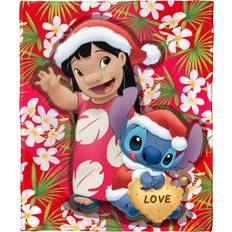 The Northwest Group Lilo Stitch Santa Stitch Silk Touch Multi-Colored Blankets (152.4x)