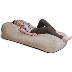 Beige Bean Bags Jaxx Arlo Chaise Beige Bean Bag