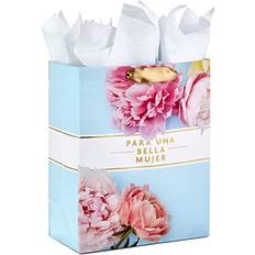 Mother's Day Gift Bags Hällmark Hallmark VIDA 13" Large Spanish Gift Bag with Tissue Paper For a Beautiful Woman/Para Una Bella Mujer for Birthdays, Mother's Day, Bridal Showers, Weddings, Anniversaries or Any Occasion