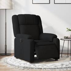 vidaXL Elektrisk Reclinerfåtölj Svart Tyg Fåtölj