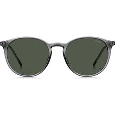sunglasses with rounded metal temples