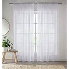 Transparent Curtains Enhanced Living Voile-Vorhang, 1 Paar x