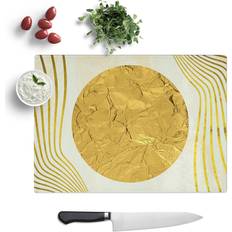 Gold Chopping Boards East Urban Home Golden Sun Chopping Board