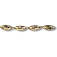 Gold Crafts Trimits Oval Plastic Bead Gold per metre